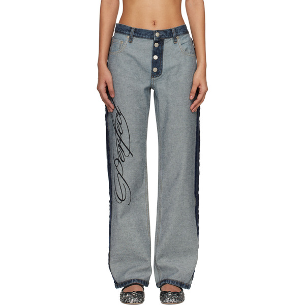  Marc Jacobs Blue Imperfectly Perfect Jeans 