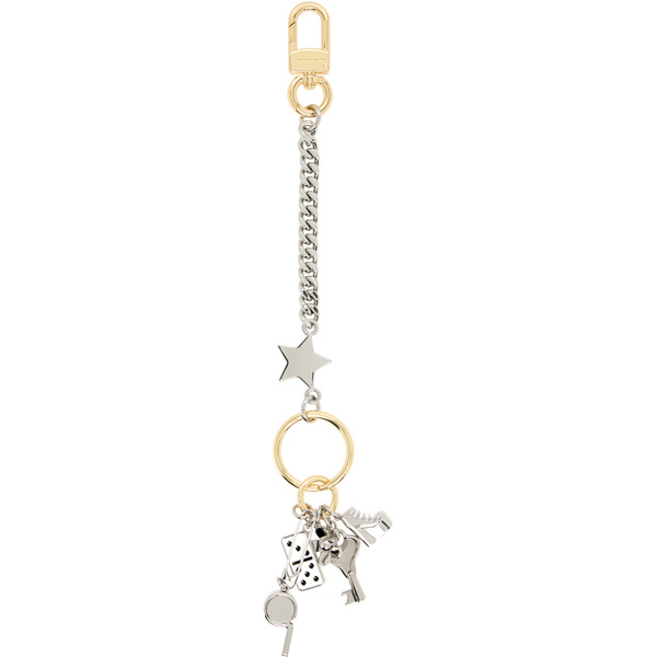  Marc Jacobs Silver & Gold 'the Cluster Charm' Keychain 