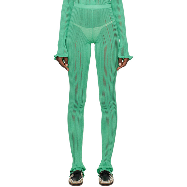  Marco Rambaldi Green Laddering Trousers 