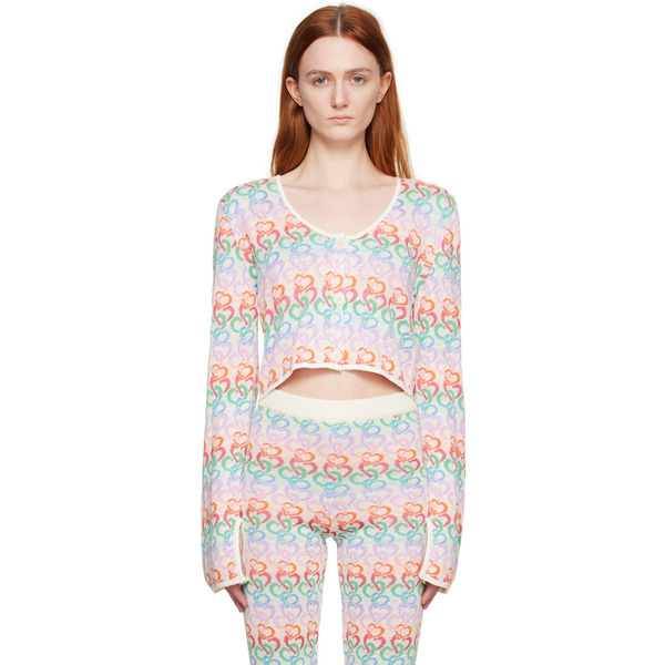  Marco Rambaldi Multicolor Heart Cardigan 