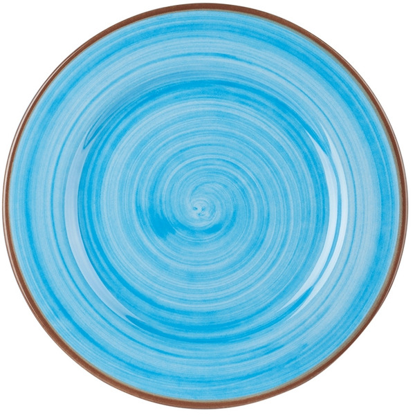  Mario Luca Giusti Blue Saint Tropez Medium Dinner Plate Set, 6 Pcs 