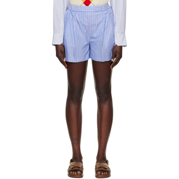  Marni Blue Striped Shorts 