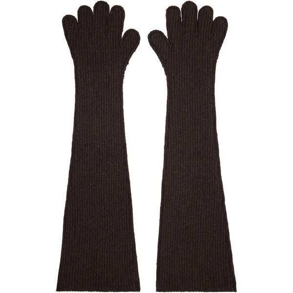  Marni Brown Oversized Wool Gloves 