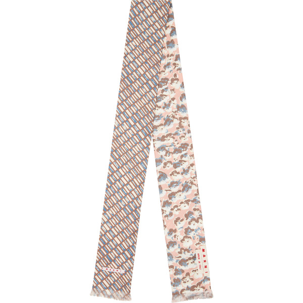  Marni Multicolor Contrast Prints Scarf 