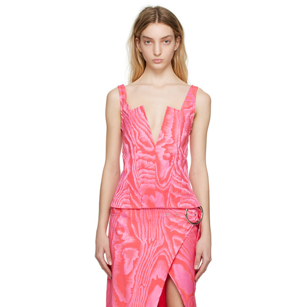  Marques Almeida Pink Corset Camisole 