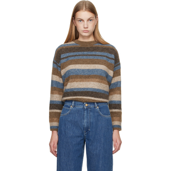 Max Mara Beige & Blue Smmvolare Sweater 