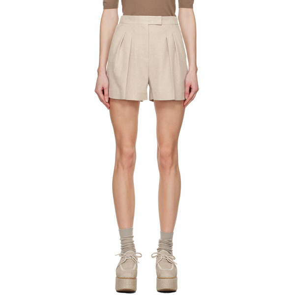  Max Mara Beige Jessica Shorts 
