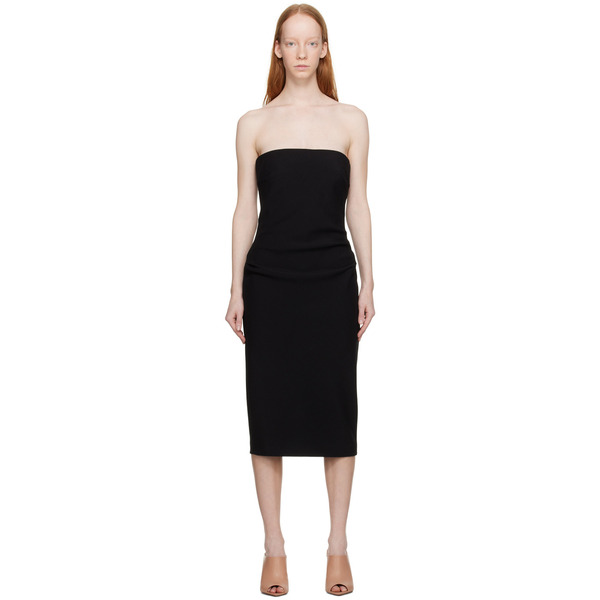  Max Mara Black Bernard Midi Dress 