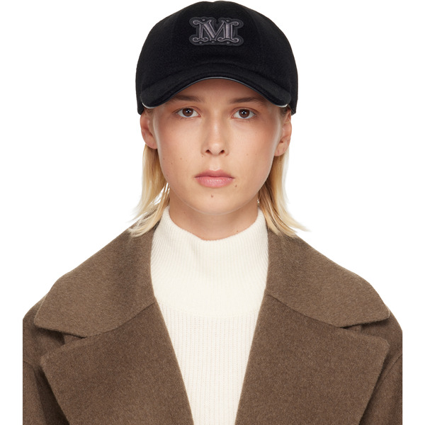  Max Mara Black Fedora Cap 