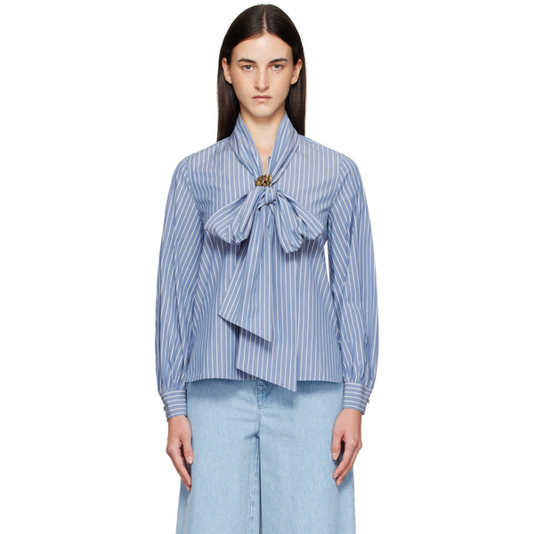  Max Mara Blue Disco Shirt 