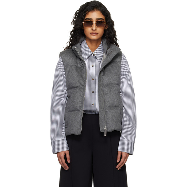  Max Mara Gray Amoroso Down Vest 