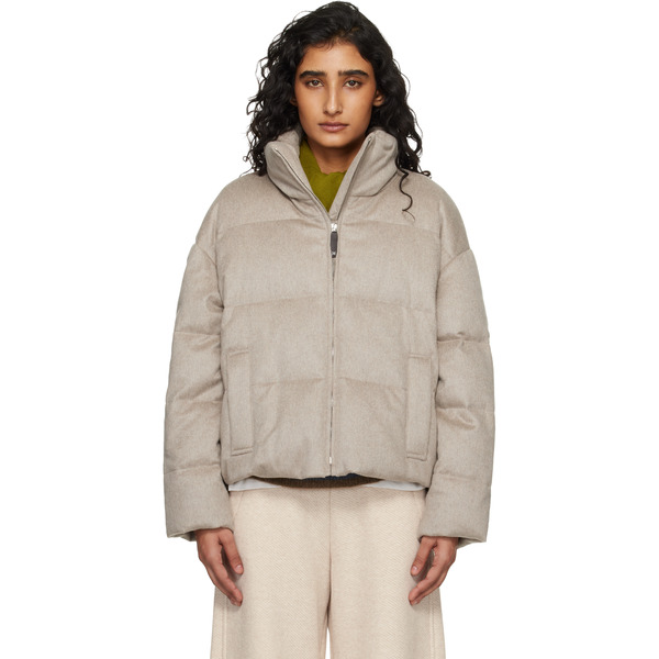  Max Mara Taupe Destino Down Jacket 