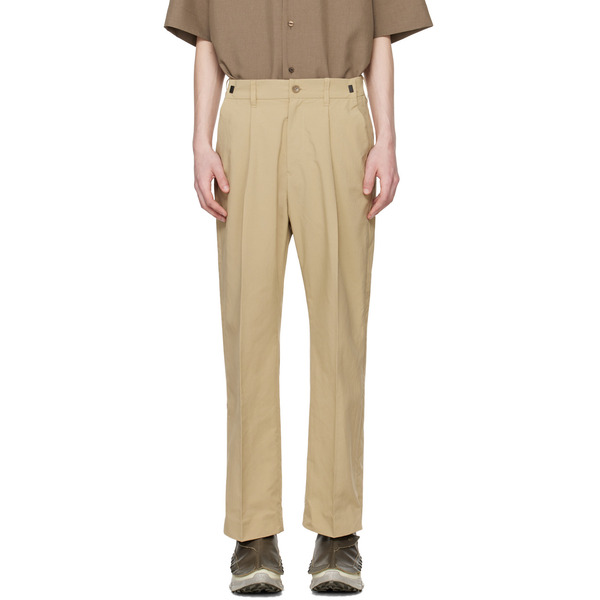  Meanswhile Beige Side Zip Trousers 