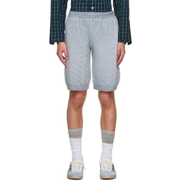  Meryll Rogge Blue Drawstring Shorts 