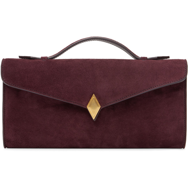  Métier Burgundy Edge Clutch 