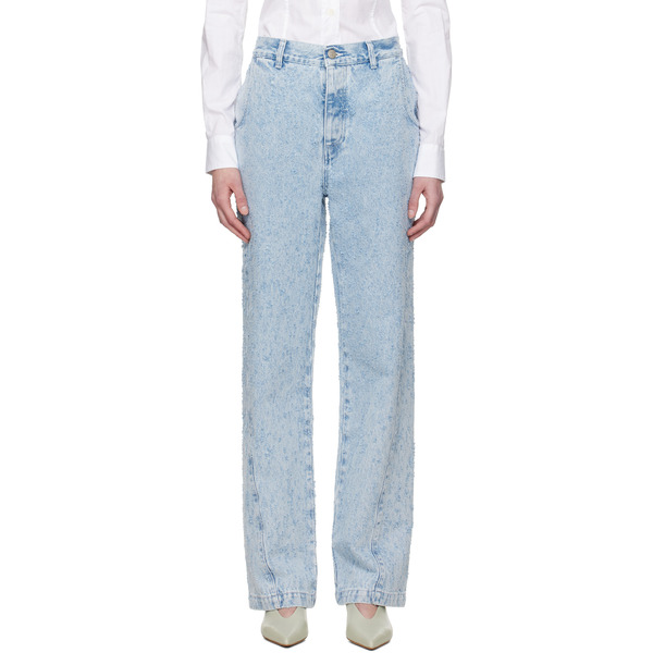  Mfpen Blue Twisted Seam Jeans 
