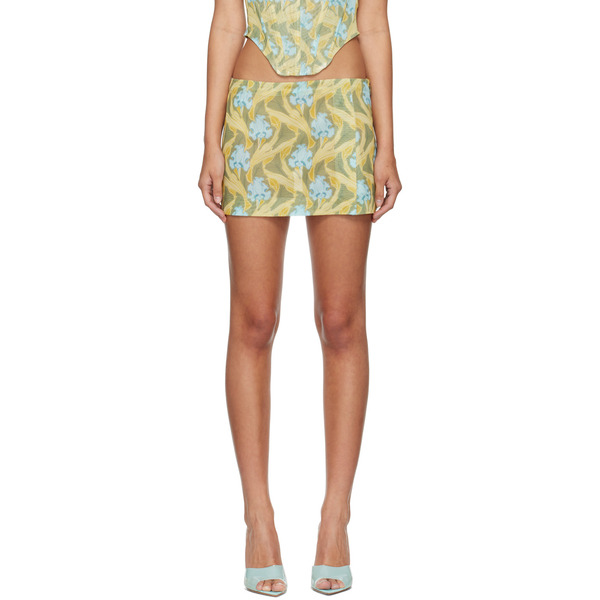  Miaou Yellow Micro Mini Skirt 