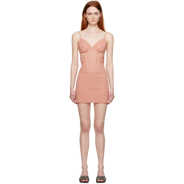  Misbhv Pink Corset Minidress 