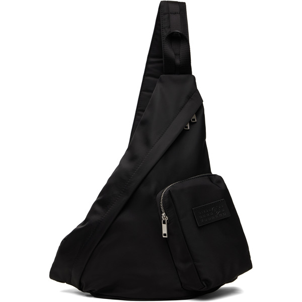  Mm6 Maison Margiela Black Numeric Sling Backpack 