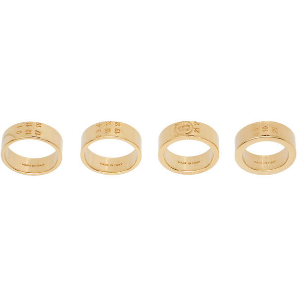 Mm6 Maison Margiela Stacked Numeric Ring Set 
