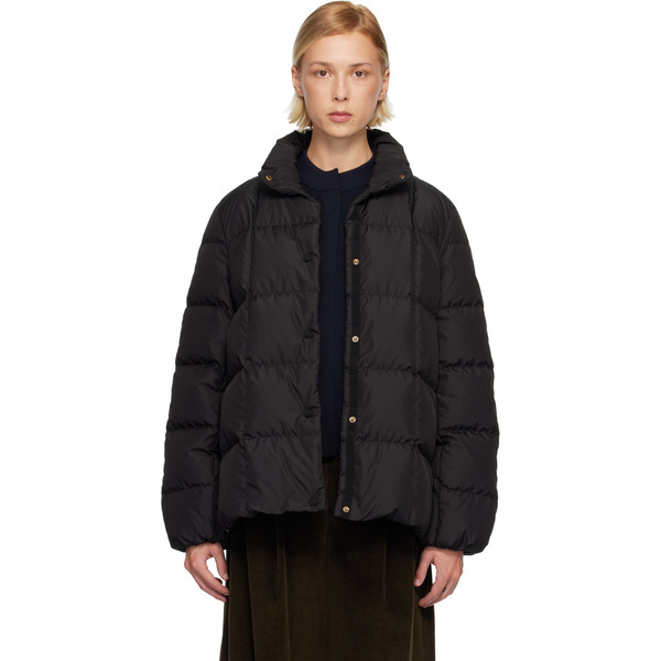  Moncler Black Cochevinne Square-quilted Short Down Jacket 