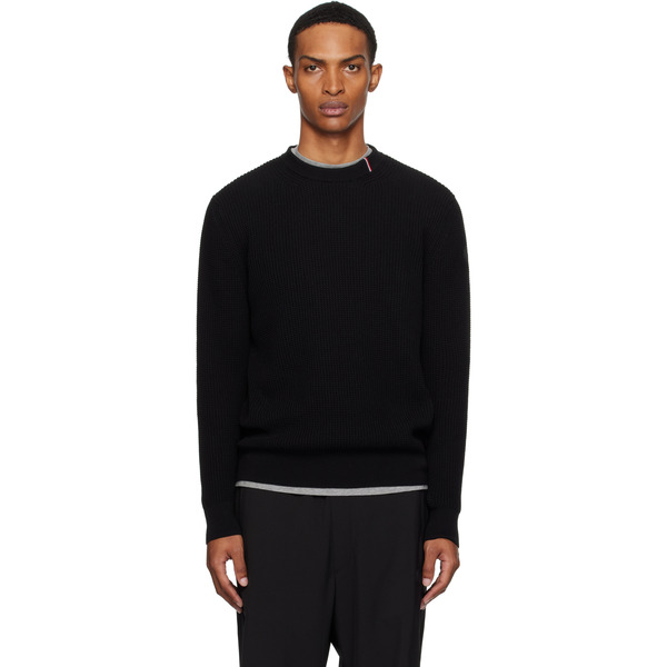  Moncler Black Crew Neck Sweater 