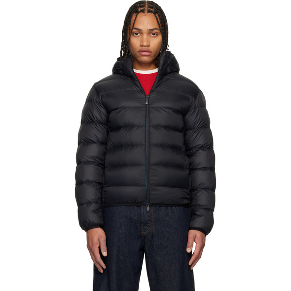  Moncler Black Erdon Short Down Jacket 