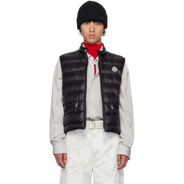  Moncler Black Gui Down Vest 