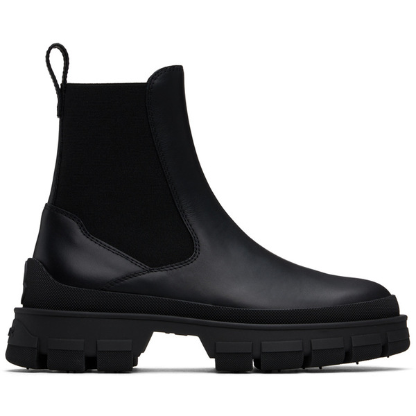  Moncler Black Hevea Chelsea Boots 
