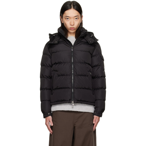  Moncler Black Maya Matte Short Down Jacket 