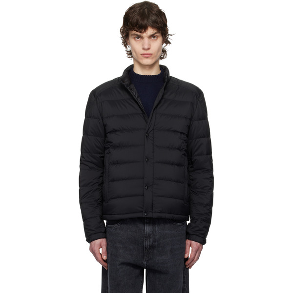  Moncler Black Selves Short Down Jacket 