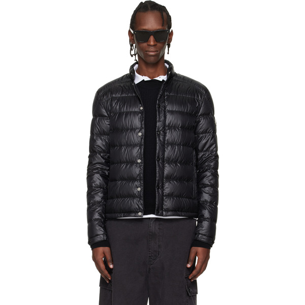  Moncler Black Selves Short Down Jacket 