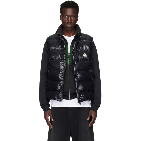  Moncler Black Tibb Down Vest 