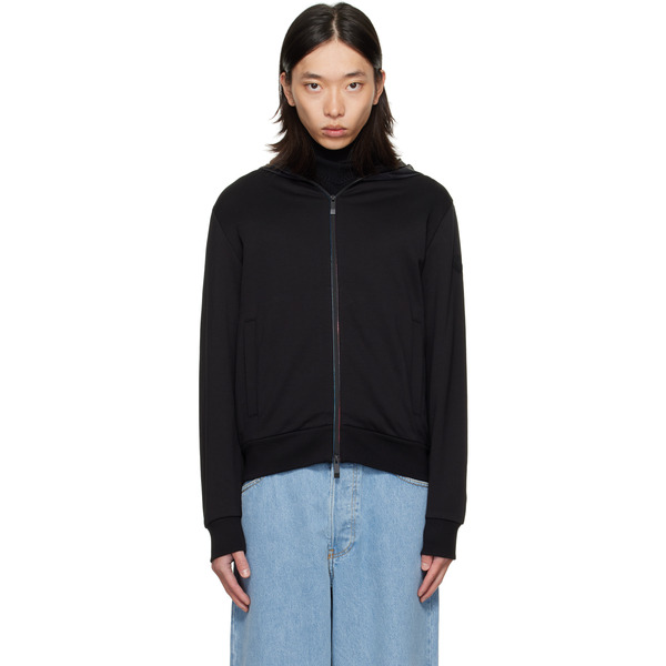  Moncler Black Zip Up Cardigan Jacket 