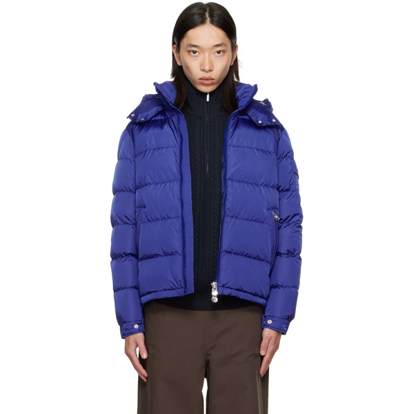  Moncler Blue Maya Short Down Jacket 
