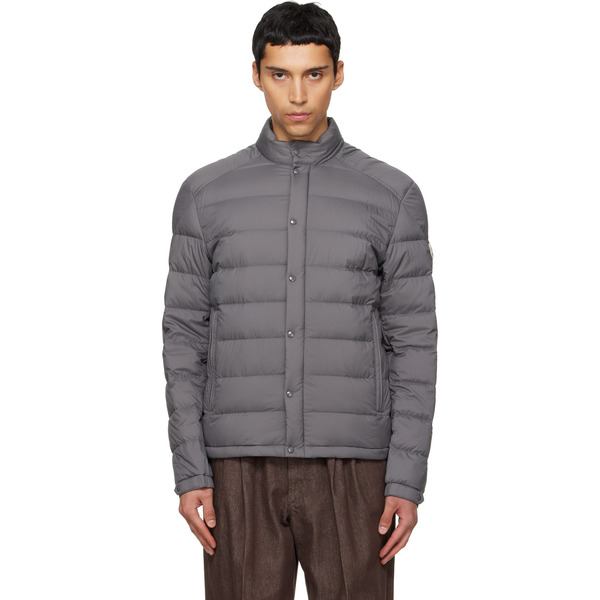  Moncler Gray Selves Short Down Jacket 