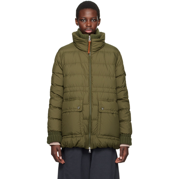  Moncler Green Baux Short Down Jacket 