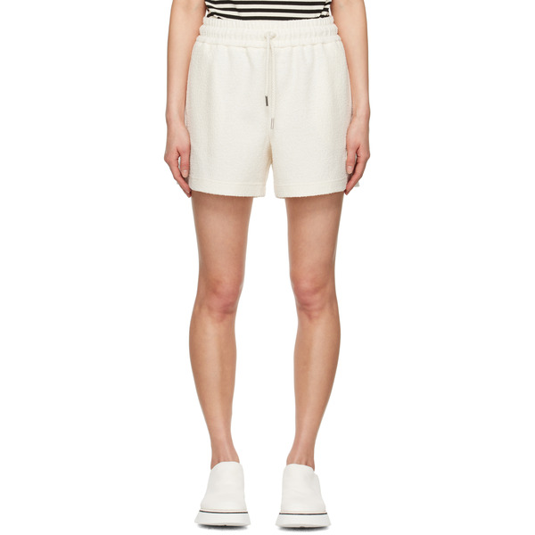  Moncler Off-white Drawstring Shorts 