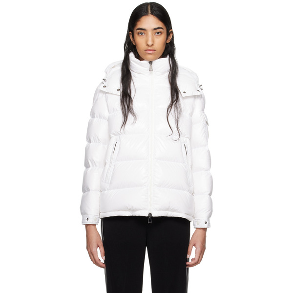  Moncler White Maire Short Down Jacket 