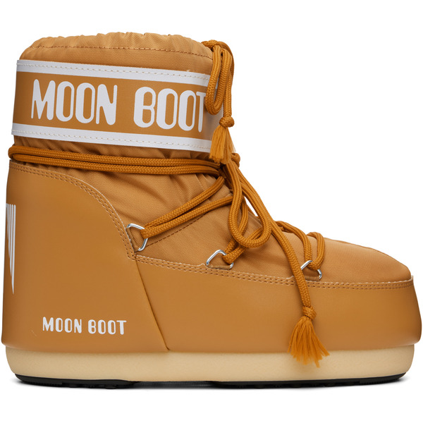  Moon Boot Brown Icon Low Nylon Boots 