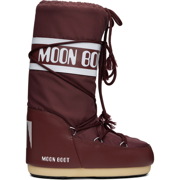  Moon Boot Burgundy Icon Nylon Boots 