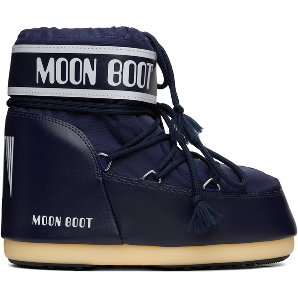  Moon Boot Navy Icon Low Nylon Boots 