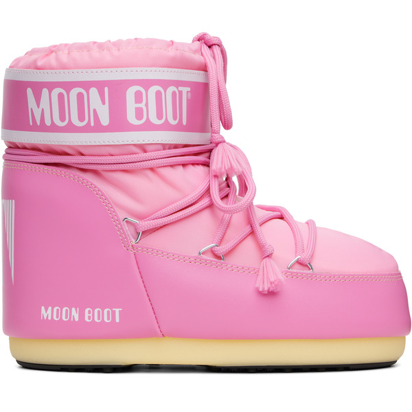  Moon Boot Pink Icon Low Nylon Boots 