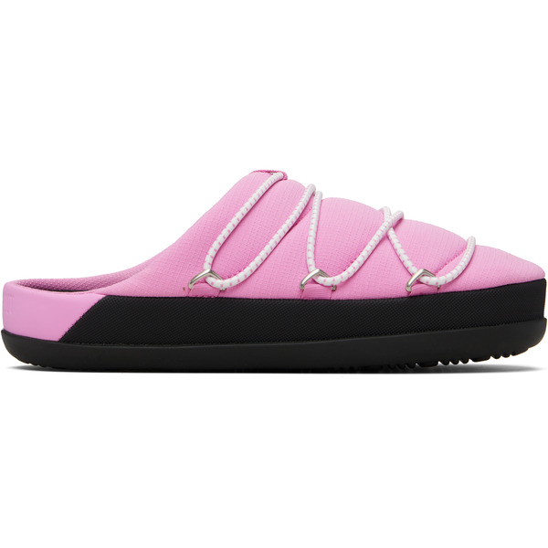  Moon Boot Pink Soft Slipper Loafers 