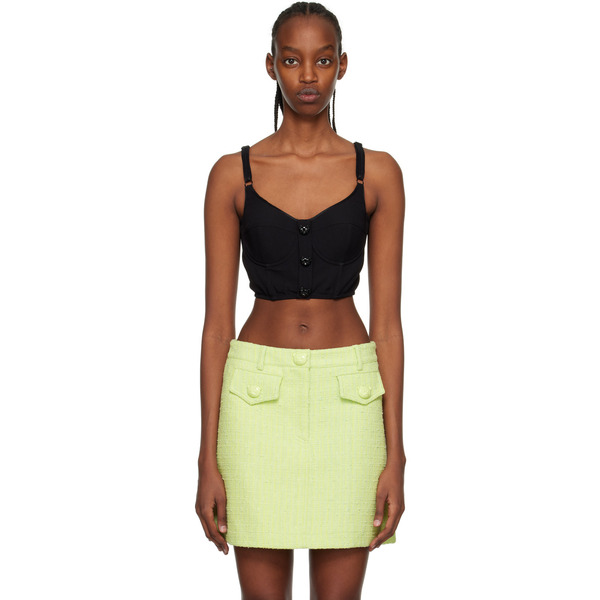  Moschino Black Button Camisole 