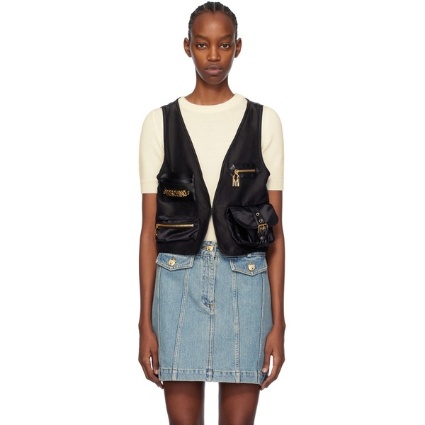  Moschino Black Heavy Vest 