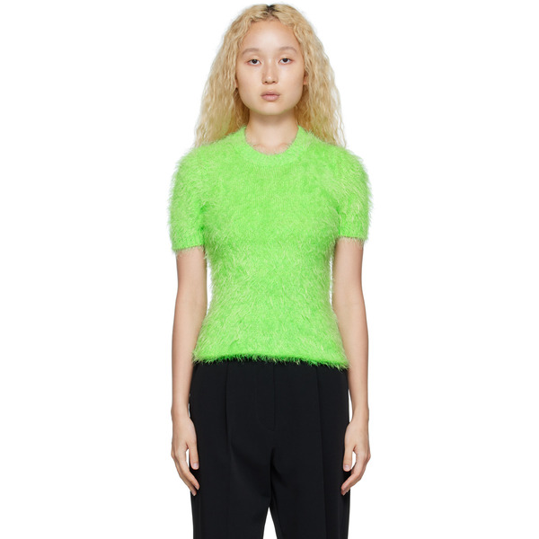  Msgm Green Maglia Sweater 