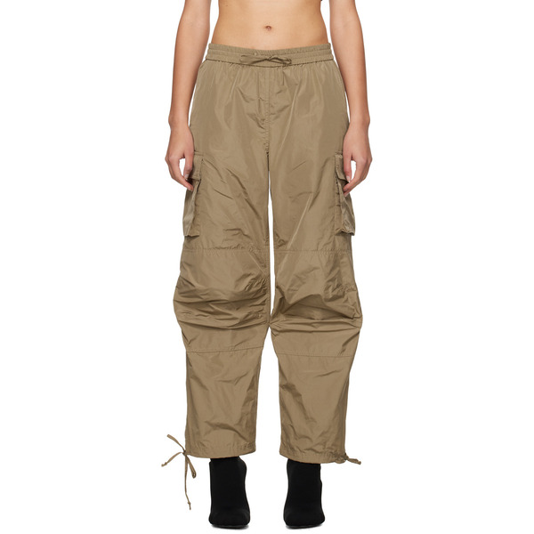  Msgm Khaki Drawstring Cargo Pants 