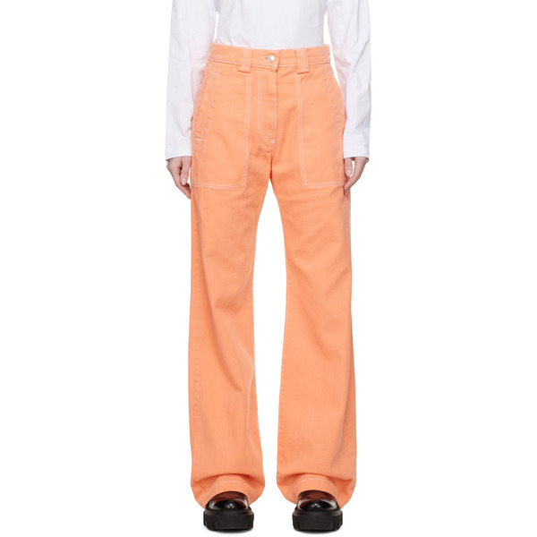  Msgm Orange Baggy Jeans 