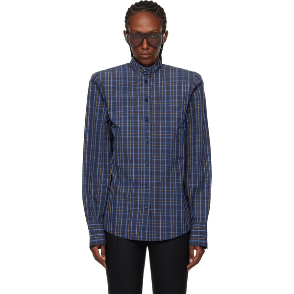  Mugler Blue Power Shirt 